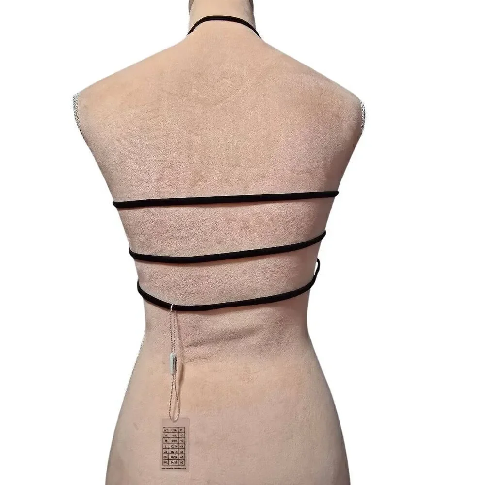 *2 for $30* Mermaid Swimwear Black Strappy Bikini Top